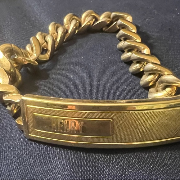 Vintage Men’s Speidel ID Gold Bracelet - Picture 3 of 6